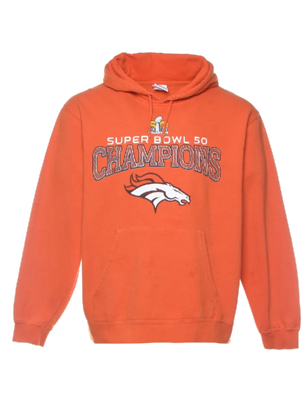 Special Discount Super Bowl 50 Football Hooded Sports Sweatshirt - L