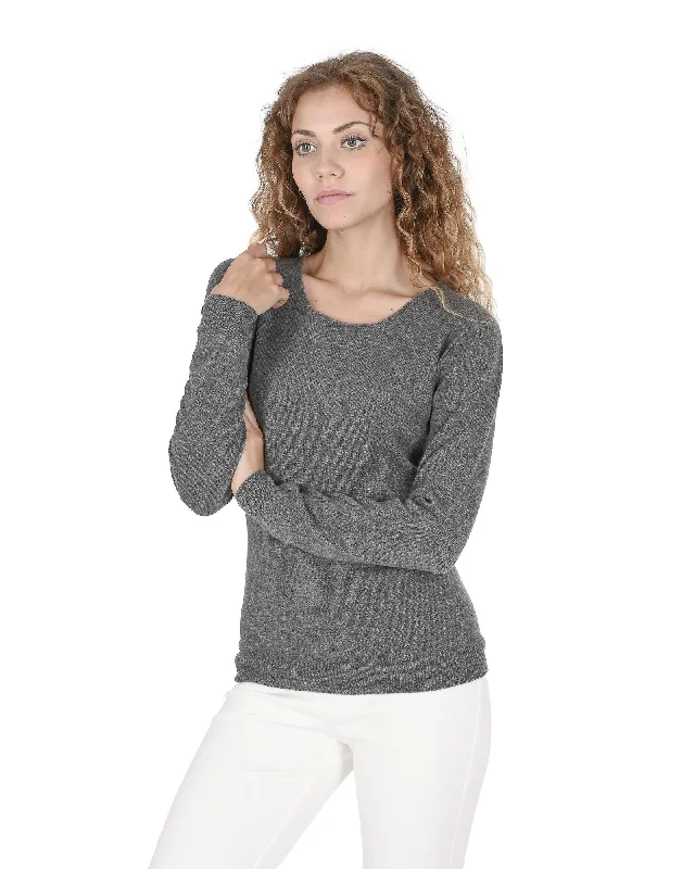 Price Reduction Cashmere Square Neck Sweater - Premium Italian Quality - 42 EU