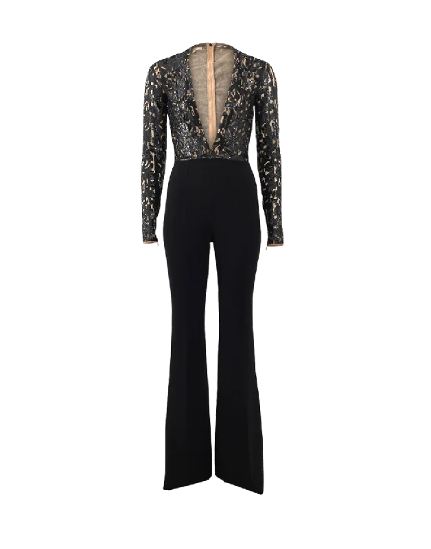 Don't Miss Embroidered Bodice Jumpsuit