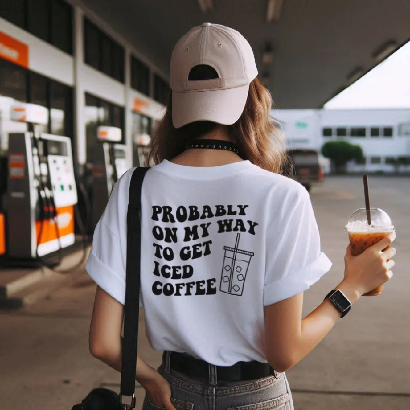Big Discounts Probably On Way For Coffee Back Logo T-Shirt