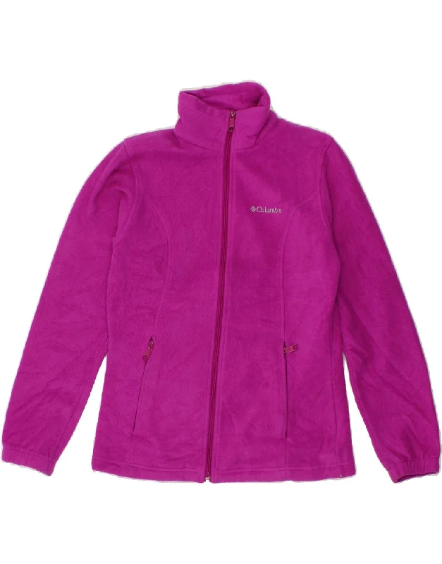 Big Deal COLUMBIA Womens Fleece Jacket UK 10 Small Pink Polyester