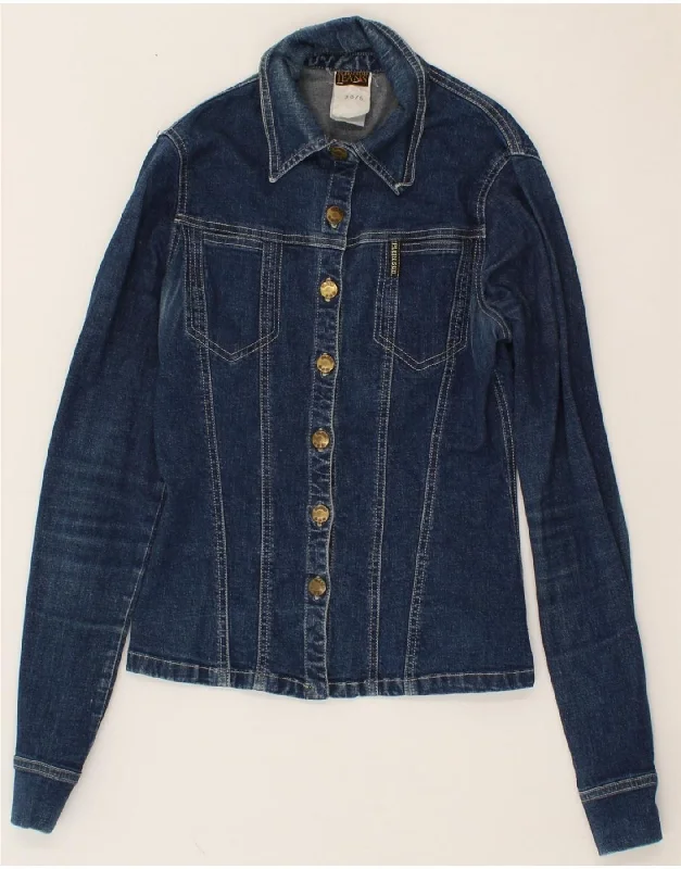 Act Now PLEIN SUD Womens Denim Jacket EU 38 Medium Navy Blue