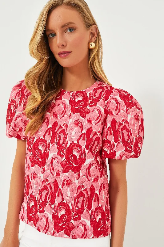 Exclusive Offer Rose Jacquard Lyla Blouse