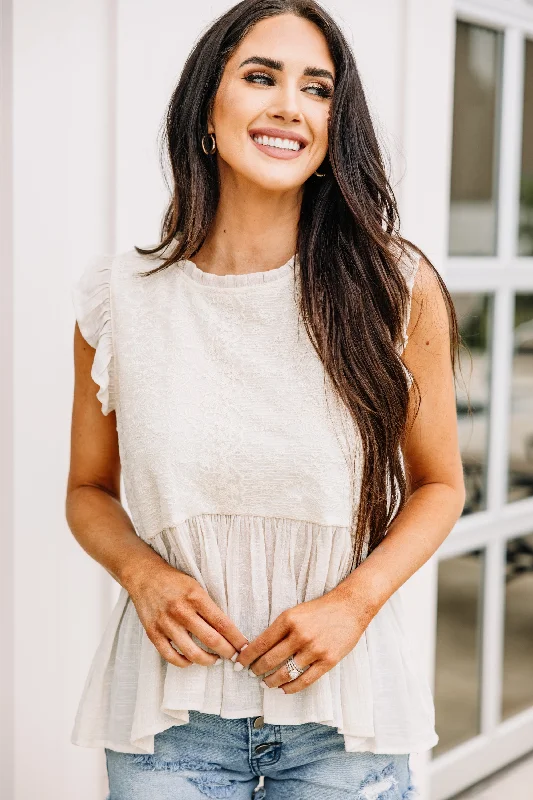 Anniversary Sale Here To Help Natural White Top