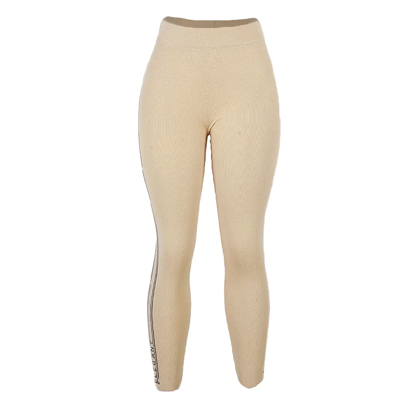 Steals and Deals REDTAG Cream Leggings for Women