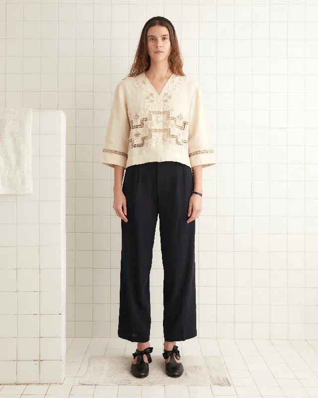 Don't Delay Step Cutwork Overshirt