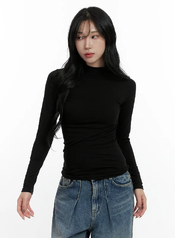 Price Cut Elegant Solid Long Sleeve Tee CN408