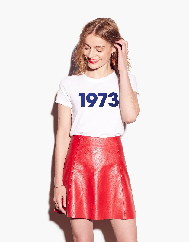 Weekend Deals That Dazzle Classic 1973 Tee - White/Navy