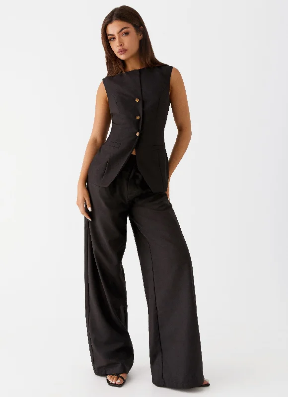 Weekend Offers That Amaze Siena Style Tailored Pants - Black