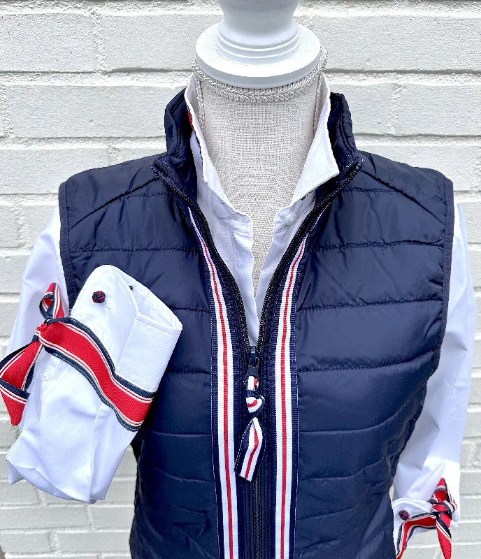One-Day Only Maggie May Ribbon Puffer Vest (PF42)