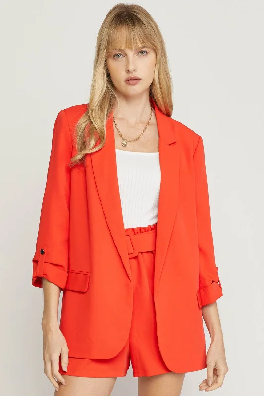 Holiday Sale Open front 3/4 sleeve blazer
