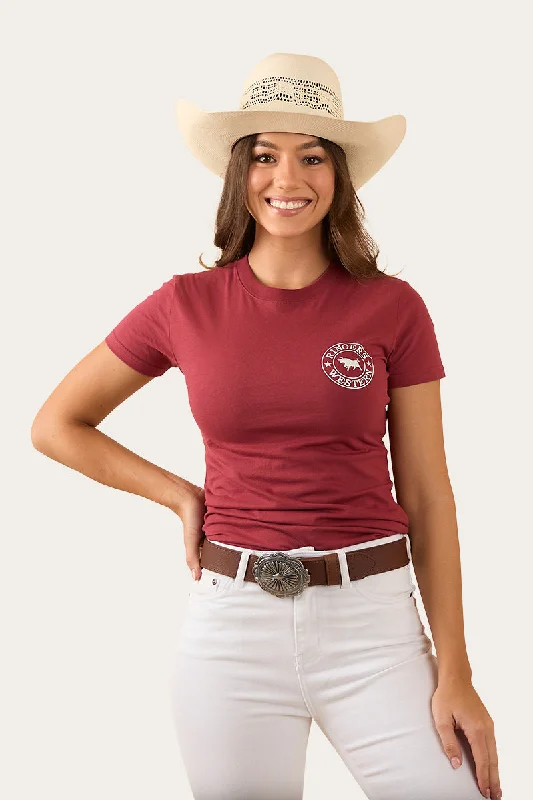 Discount Mania Signature Bull Womens Classic Fit T-Shirt - Cedar