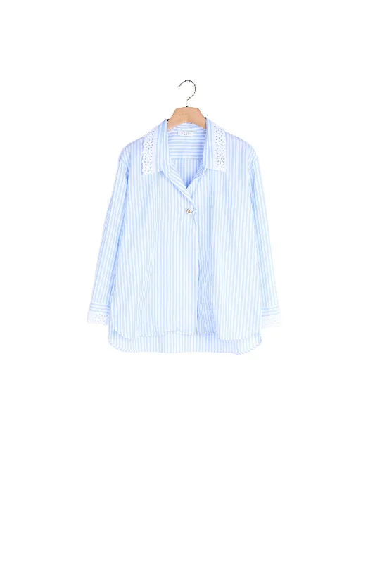 Limited Quantity Chemise oversize en popeline rayée