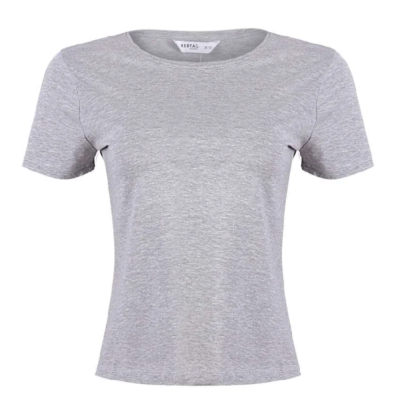 Price Break REDTAG Grey Crew Neck T-Shirt