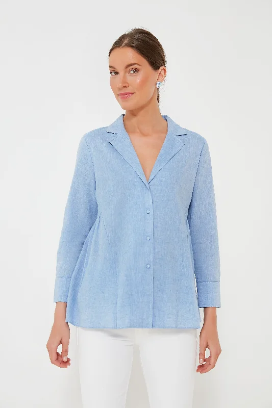 Weekend Price Cuts Galore Chambray Scarlett Button Down