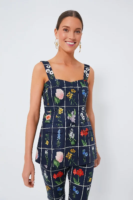 Deal Zone Navy Fresh Buds Marnie Top