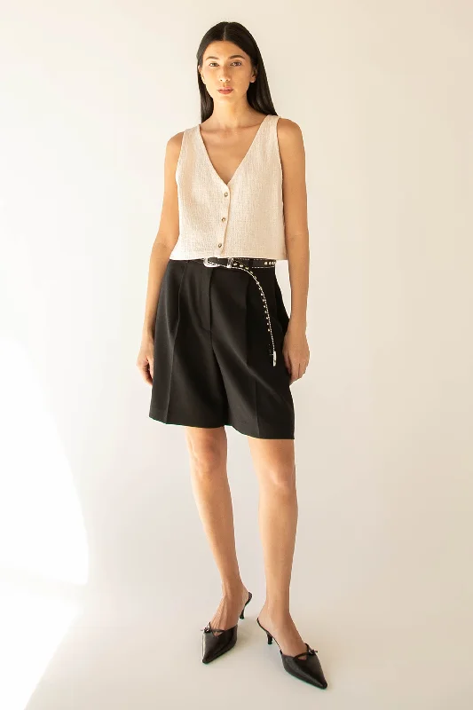 Super Sale BUTTON FRONT TANK