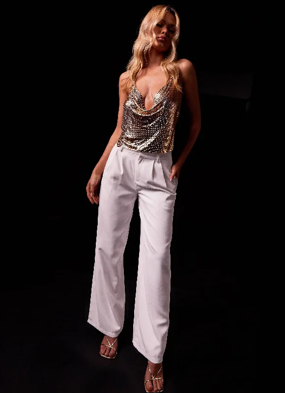 Super Bargain Thalia Suit Pants - White