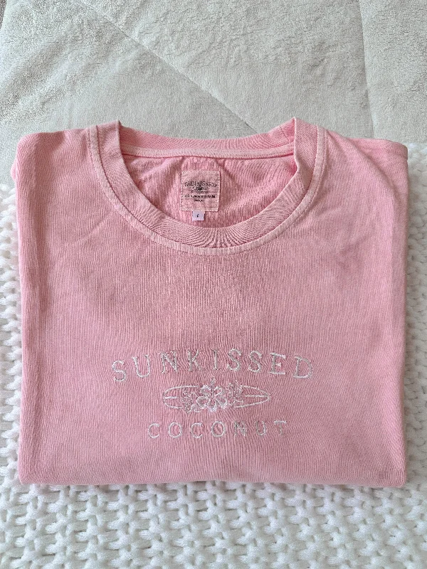 Seasonal Sale Sunkissedcoconut Vintage Embroider Logo Tee