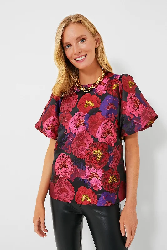 Price Buster Camellia Jacquard Lyla Blouse