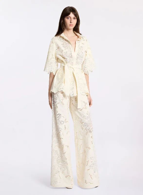 TIME-Limited Offer Cotton Embroidered Pants