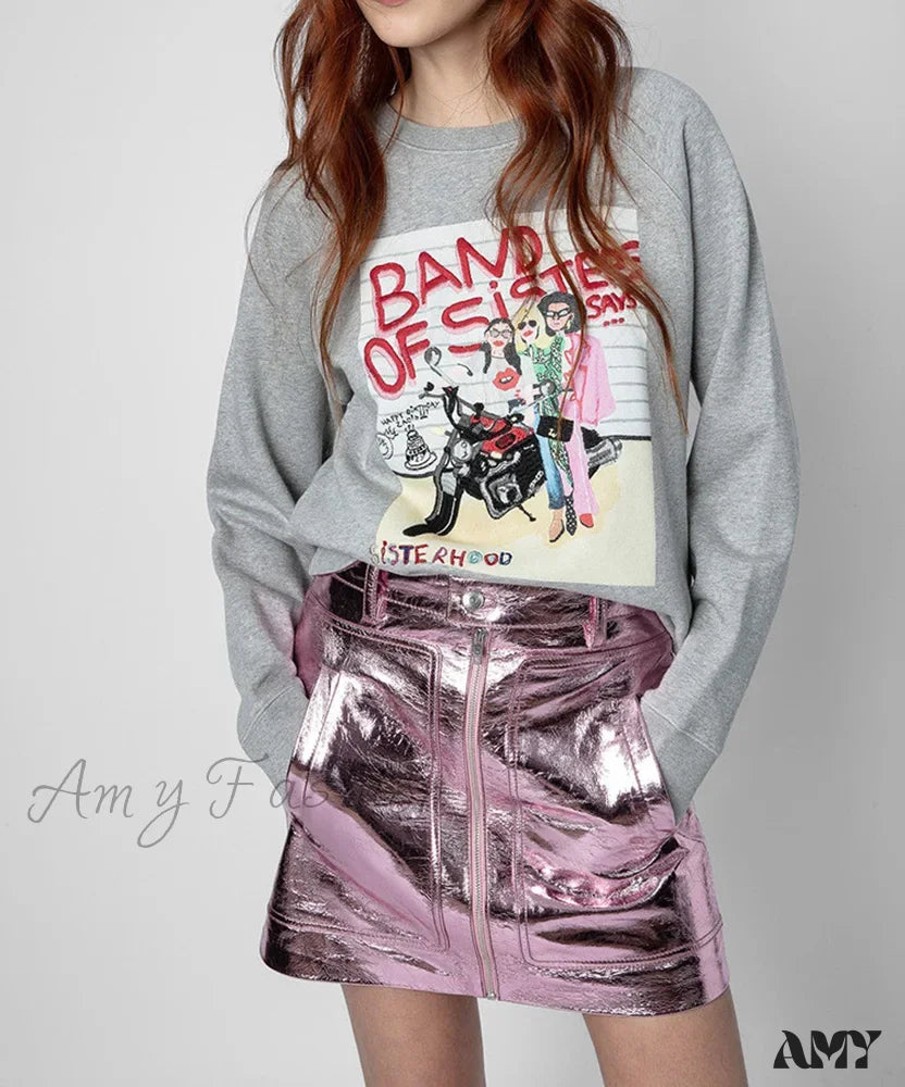 Time-Limited Offer Cartoon Printed Embroidered Cozy Comfortable Soft Fun Hoodies