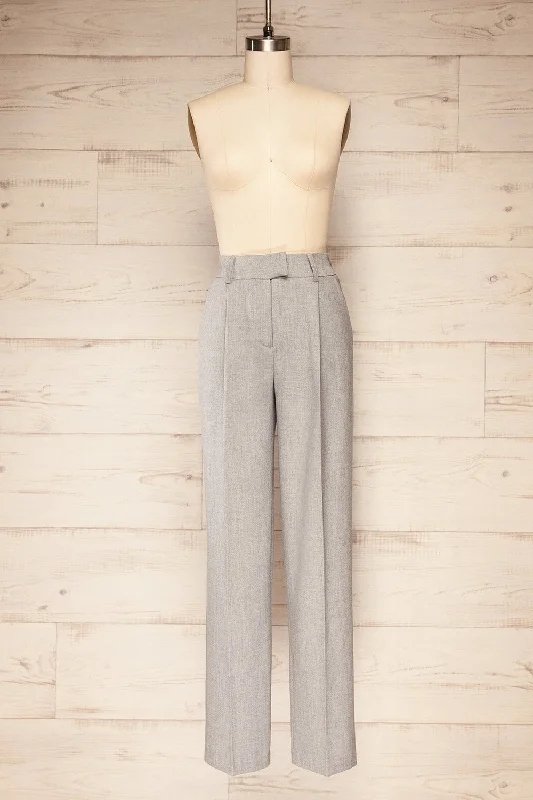 Quick Sale Guelph | Grey Straight-leg Pants