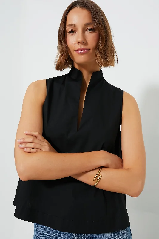 Savings Galore Black Sleeveless Celeste Top