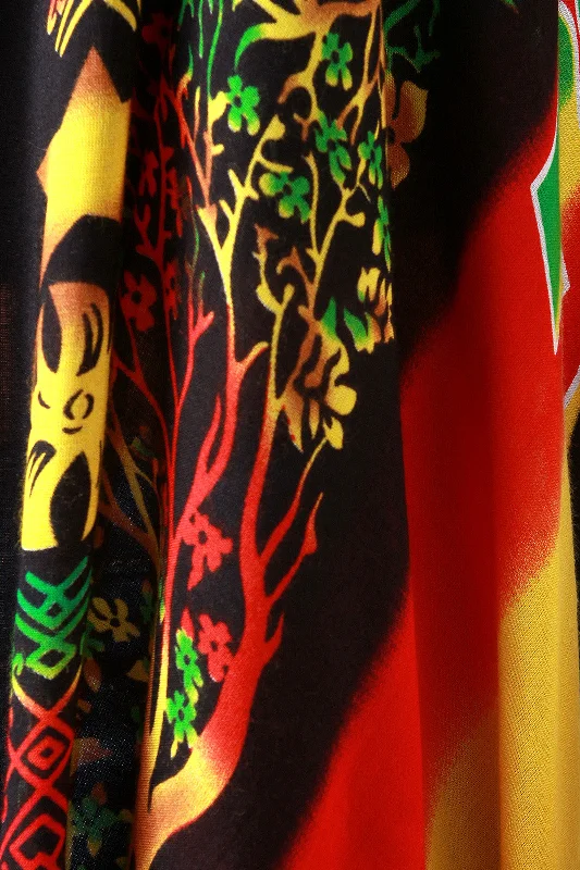 Stock Clearance Reggae-Inspired Tassel Trim Longline Vest