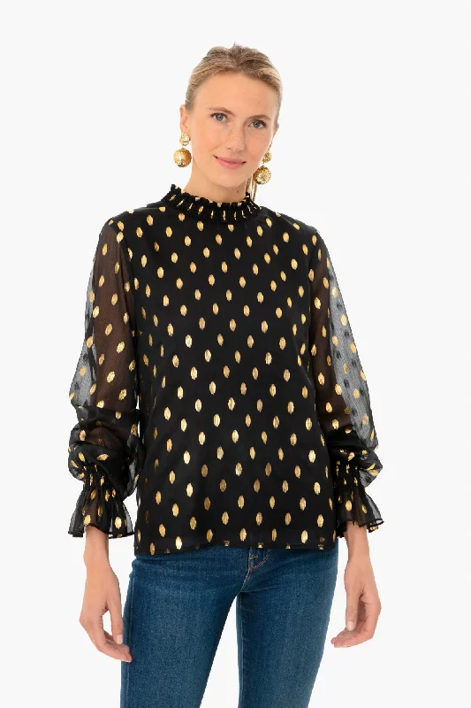 Don't Wait Black Celeste Blouse