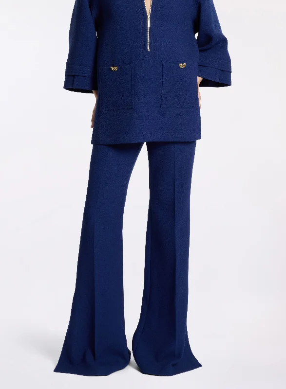 Discount Mania Side Slit Flared Pants