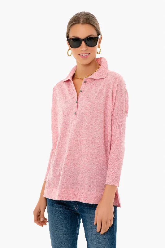 Weekend Bargains to Enjoy Blush Clayton Knit Polo