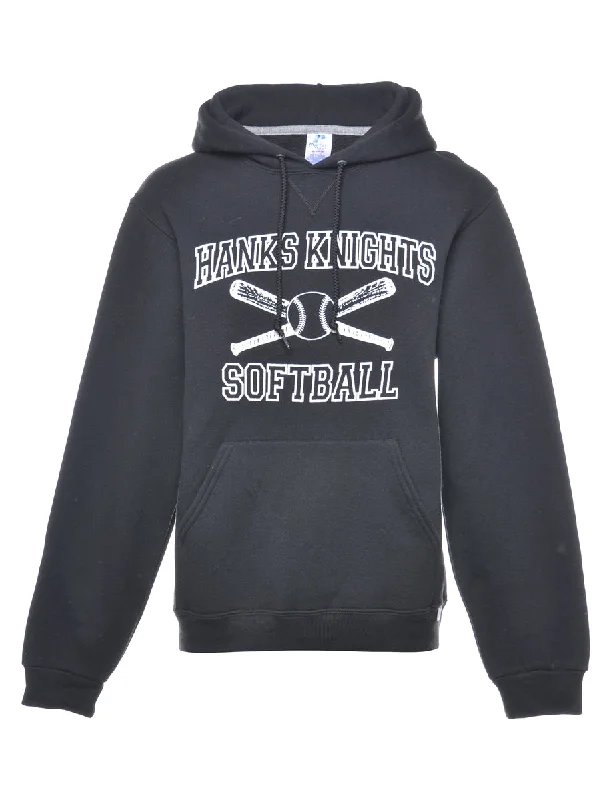 Limited Quantity Russell Athletic Black Hanks Knights Printed Hoodie - S