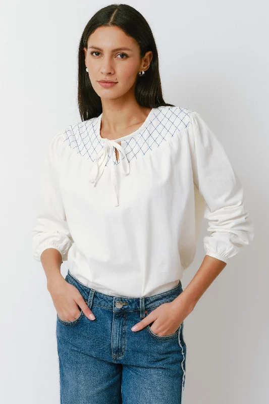 Quick Sale Clio Blouse in Ecru