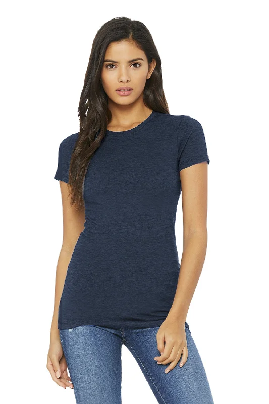 Instant Discount Bella + Canvas Womens The Favorite Short Sleeve Crewneck T-Shirt - Heather Navy Blue