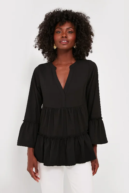 Reduced Prices Black Crepe Kenzo Top