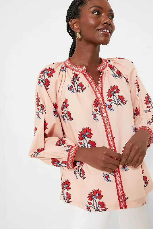 Hot Buy Pomegranate Buds Aria Blouse
