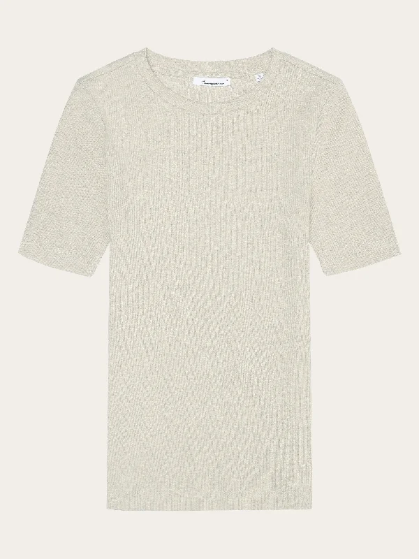 Fantastic Deals Rib t-shirt - Gray Chateau Melange