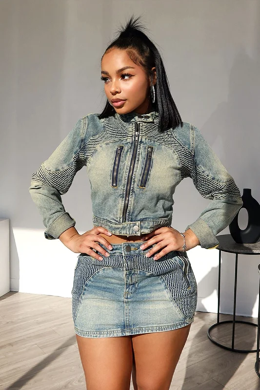 Weekend Deals That Sparkle Hudson Vintage Washed Mini Skirt