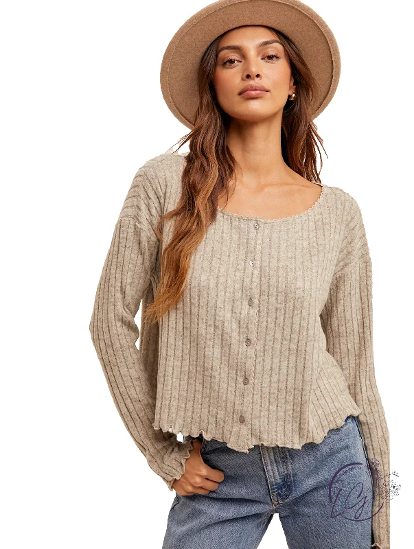 YEAR-End Clearance Leave A Trail Crop Cardigan