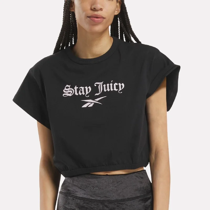 Price Meltdown Reebok X Juicy Couture Graphic T-Shirt Black