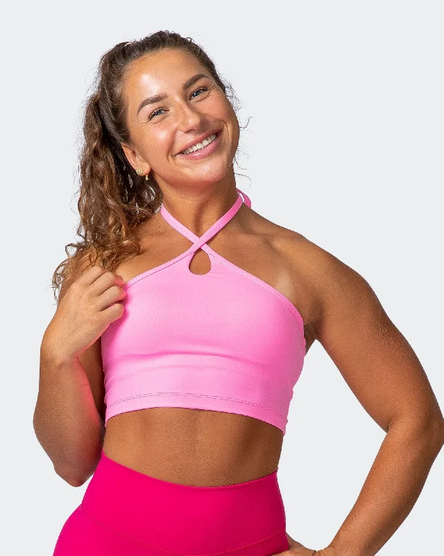Special Price Shimmer Bra Tank Combo - Shocking Pink