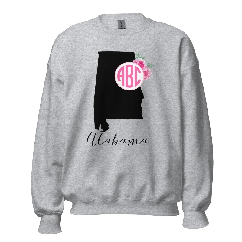 Bonus Offer Monogrammed 'Alabama State Pride' Crewneck Sweatshirt