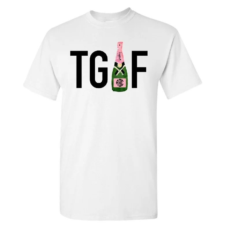 Weekend Savings Fiesta Monogrammed 'TGIF' Basic T-Shirt