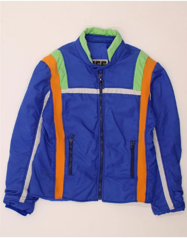 Great Deals HENRI CHARLES COLSENET Womens Windbreaker Jacket IT 52 2XL Blue