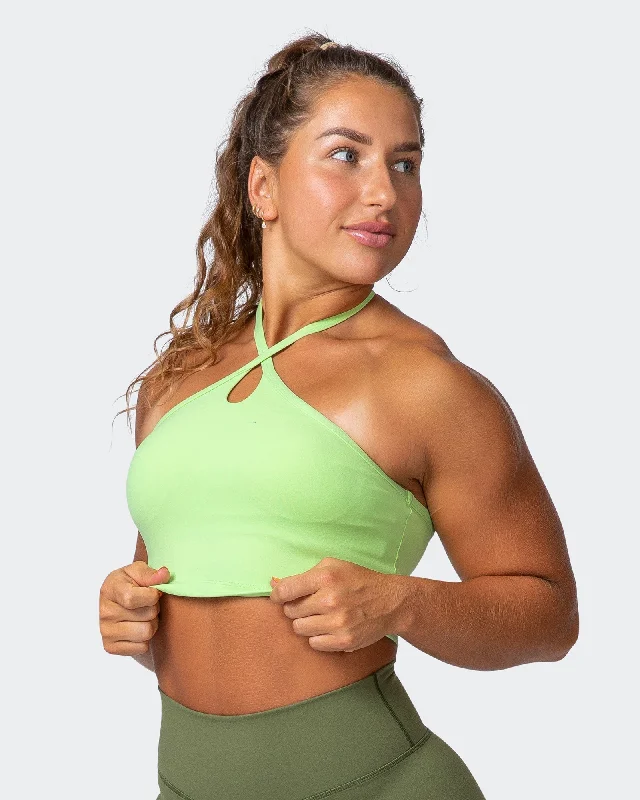 Quick Sale Shimmer Bra Tank Combo - Lime Flash