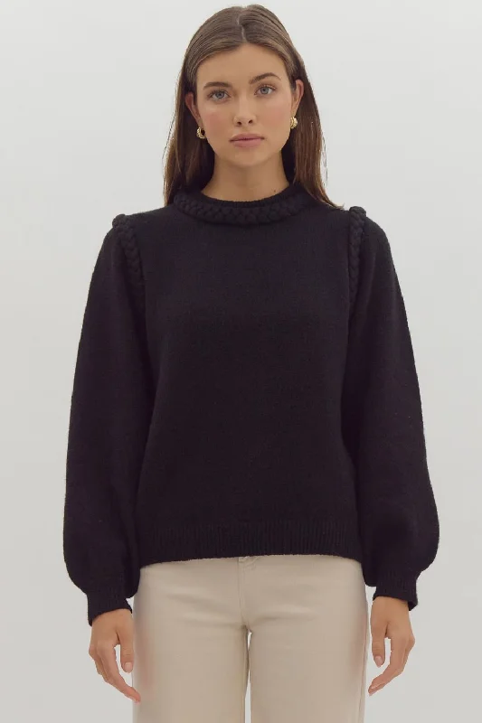 Big Deal Solid Long Sleeve Sweater