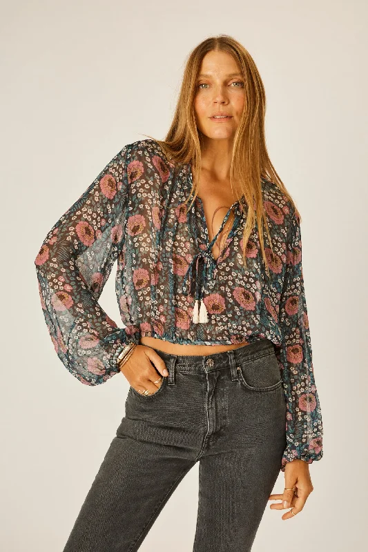 VINTAGE FLOWERS INDIGO