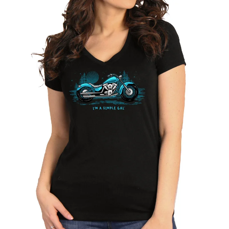Daily Specials Hot Leathers GLR1574 Women's Black Short Sleeve Simple Gal T-Shirt