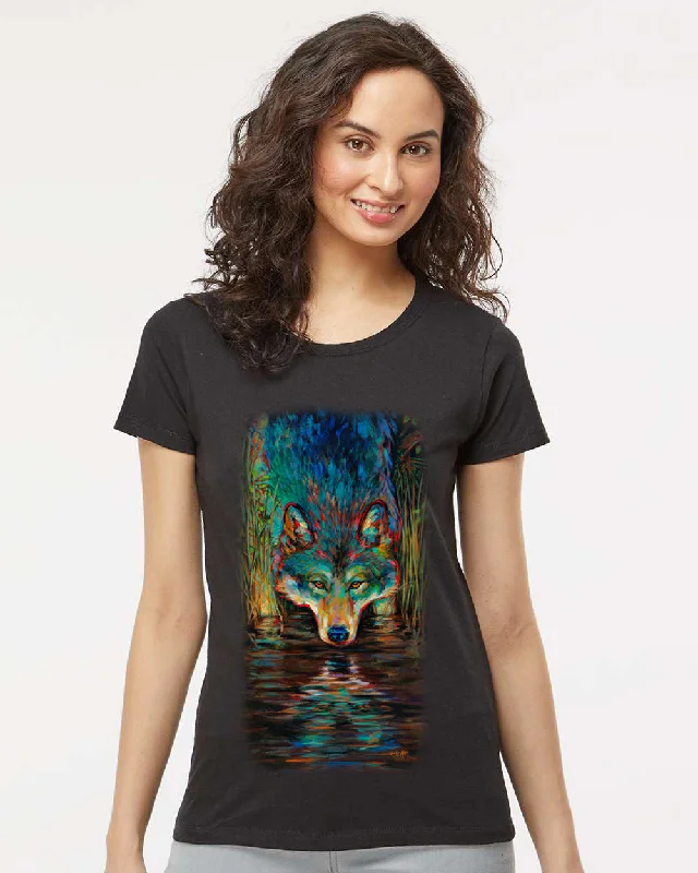 Flash Deals Women's Grey Wolf T-Shirt